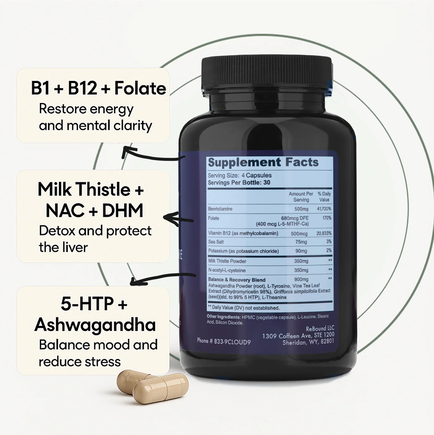 Cloud9 Daily Restore supplement facts