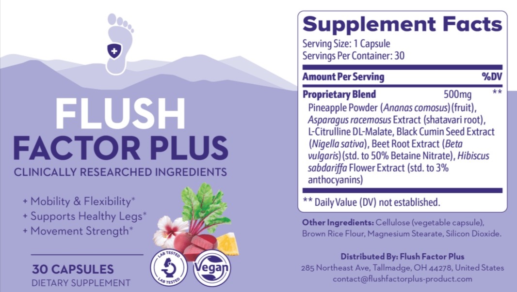 Flush Factor Plus supplementfacts
