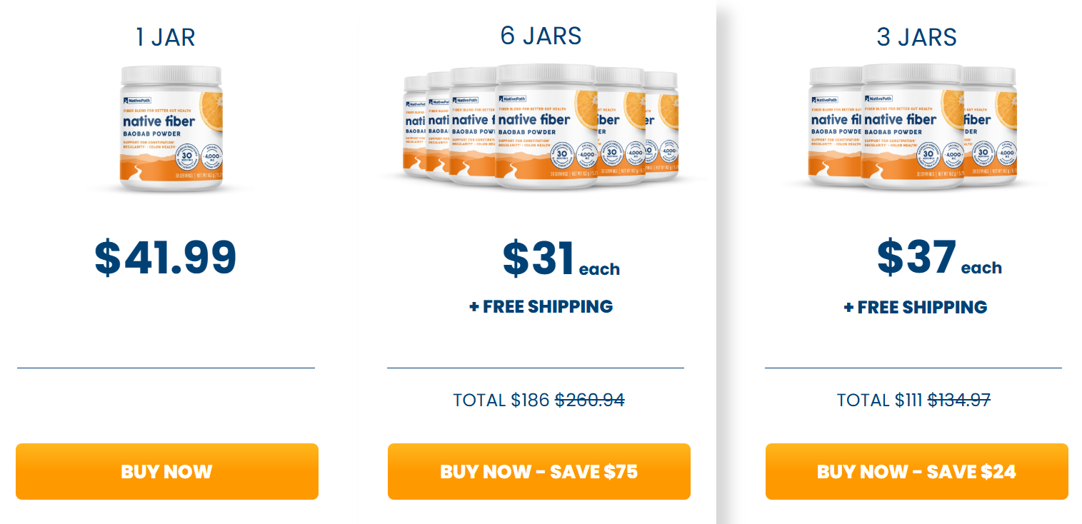 NativePath Native Fiber Price Details