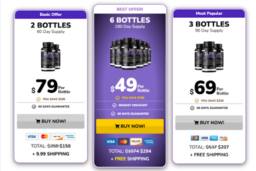 SlimTide pricing & discount